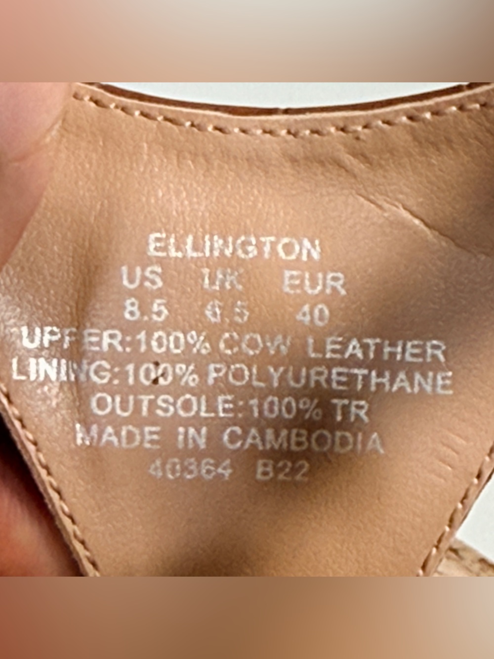 Ralph Lauren Ellington Brown Leather Thong Slingback Sandals Women’s Size 8.5 - Picture 3 of 13